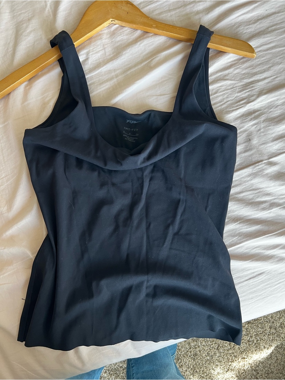 Nike Black Cowl-Neck Camisole Tank